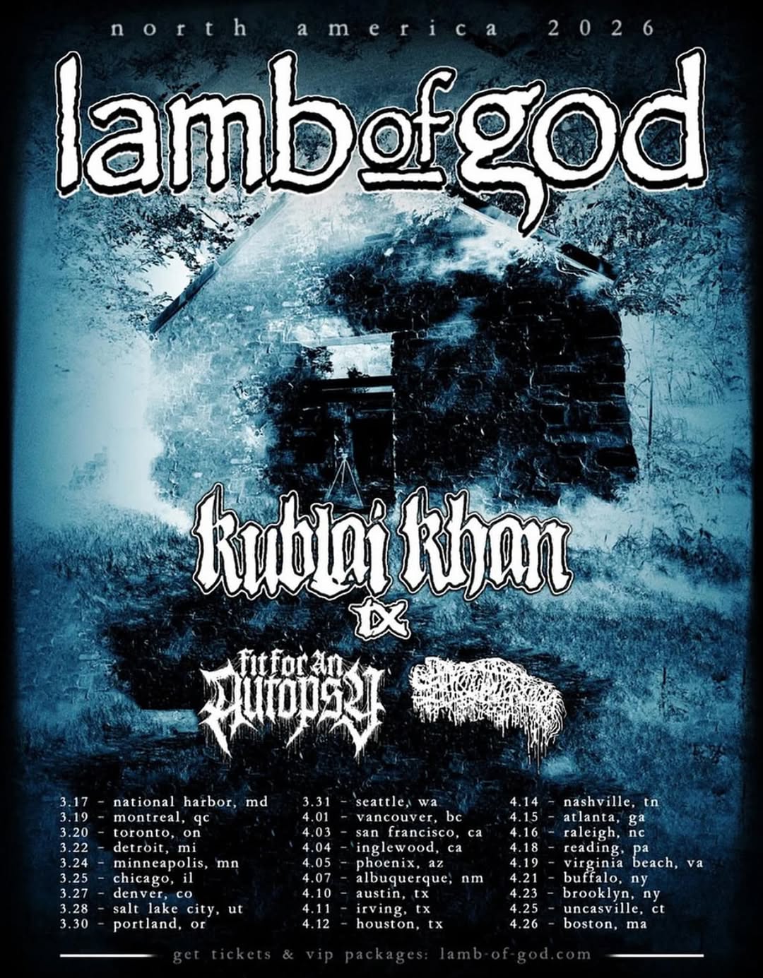 Sanguisugabogg Tour Poster 2026